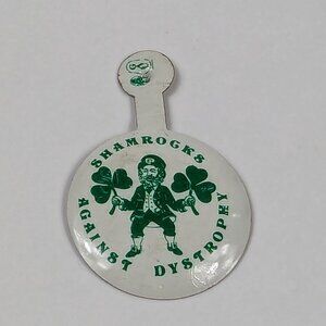 Vintage Muscular Dystrophy Association Shamrocks Against Dystrophy Badge